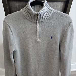 Polo Ralph Lauren Boys Gray Sweater- Large (14-16)